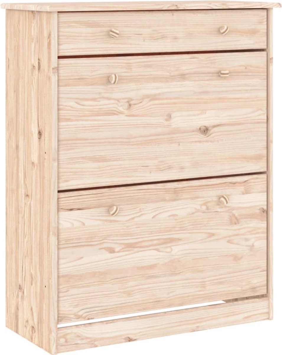 vidaXL - Schoenenkast - ALTA - 77x35x96 - cm - massief - grenenhout (8720845886578)