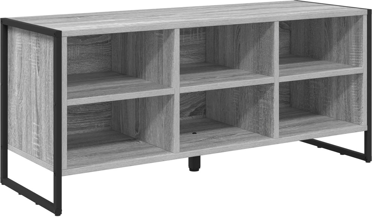vidaXL - Schoenenkast - Grijs - Sonoma - 60 - x - 35 - x - 44 - cm - Bewerkt - hout (8721359495850)