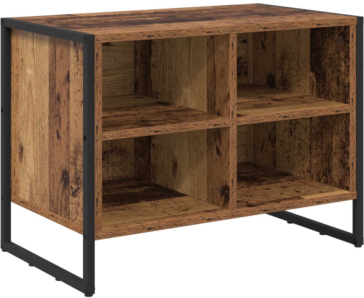 vidaXL - Schoenenkast - met - opslag - Oud - Hout - 60 - x - 35 - x - 44 - cm - Bewerkt - hout (8721359495928)