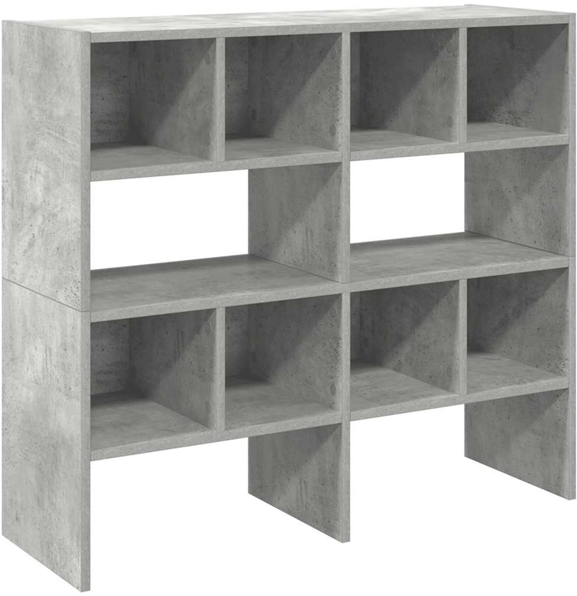 2 st Schoenenkast | Schoenenrekken stapelbaar 89,5x30x40 cm betongrijs (6932537461655)