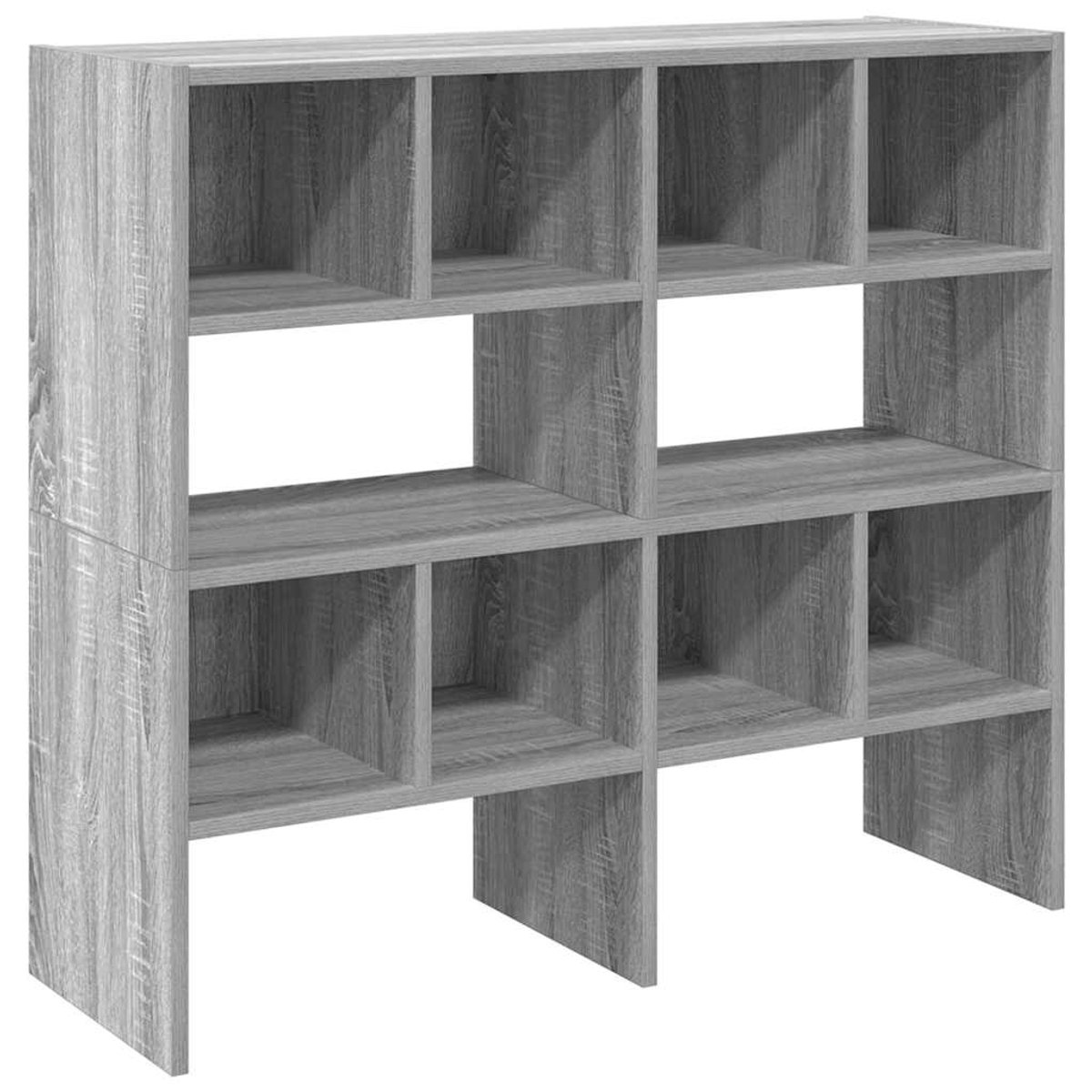 2 st Schoenenkast | Schoenenrekken stapelbaar 89,5x30x40 cm grijs sonoma eiken (6932537461686)