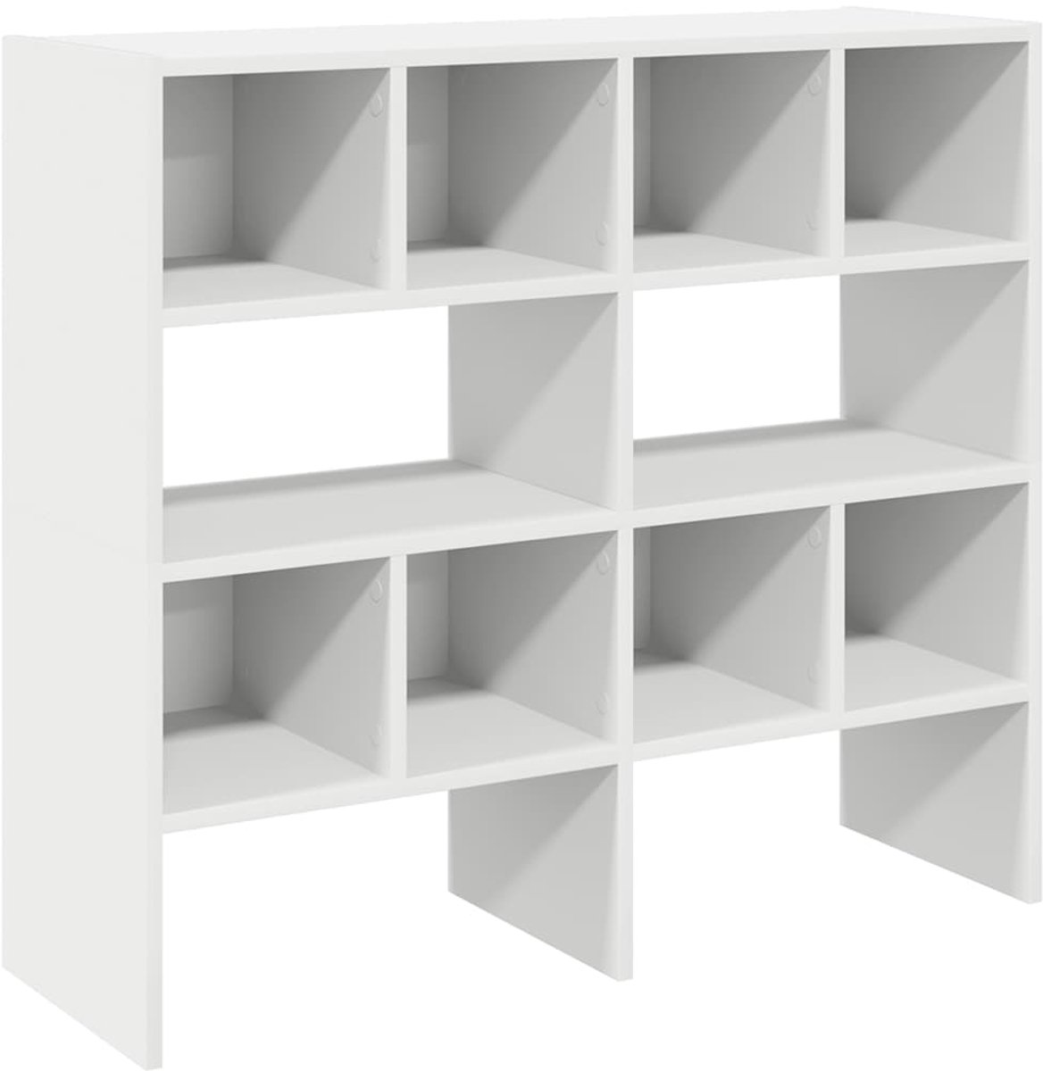 2 st Schoenenkast | Schoenenrekken stapelbaar 89,5x30x40 cm wit (6932537461716)