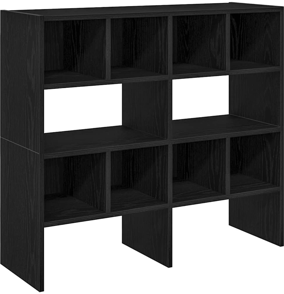 2 st Schoenenkast | Schoenenrekken stapelbaar 89,5x30x40 cm zwart eikenkleurig (6932537461723)