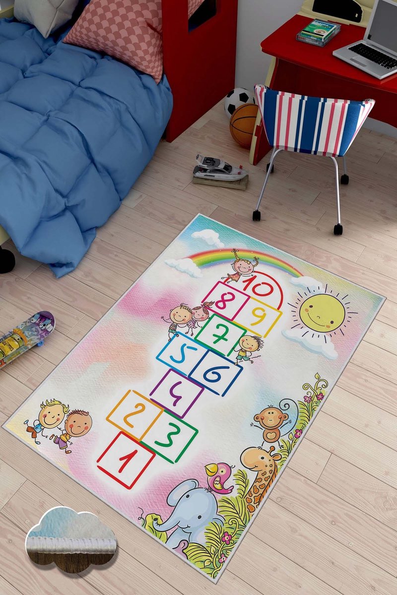 Asir - Tapijt - Veelkleurig - 50 x 80 cm (8682870645165)