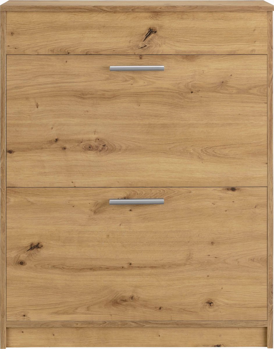 Bill|Schoenenkast met 2 kleppen en 1 bovenplaat klep Eiken look (5711950308485)