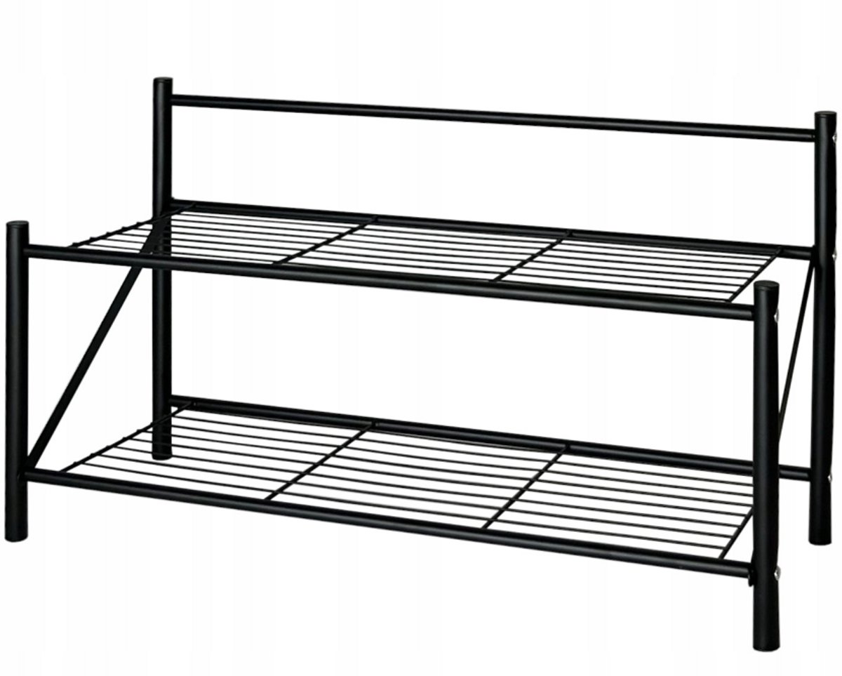 Brunbeste Metalen Schoenenrek - 65 x 25 x 37 cm - Zwart (5906716933913)