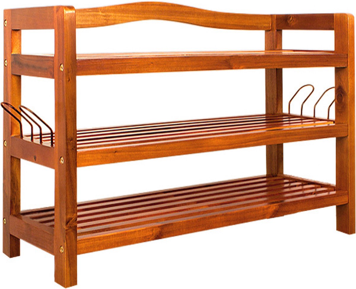 Casaria Schoenenrek 85x26x62cm - 120 kg laadvermogen - Donkerbruin (4250525348248)