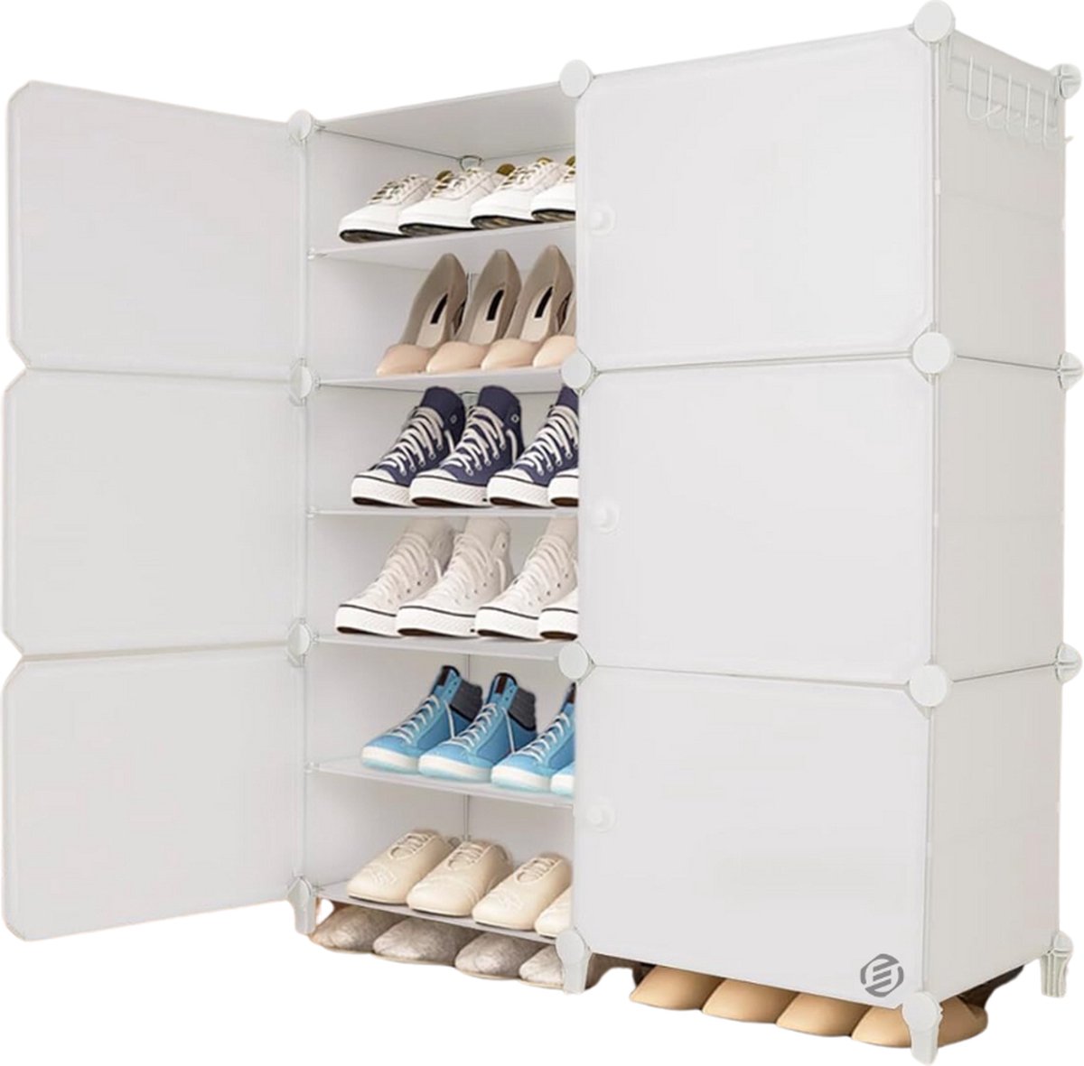 Equivera Schoenenkastje - Schoenenkast - Schoenenopbergkast - Schoenenrek - Modern (8721257088048)