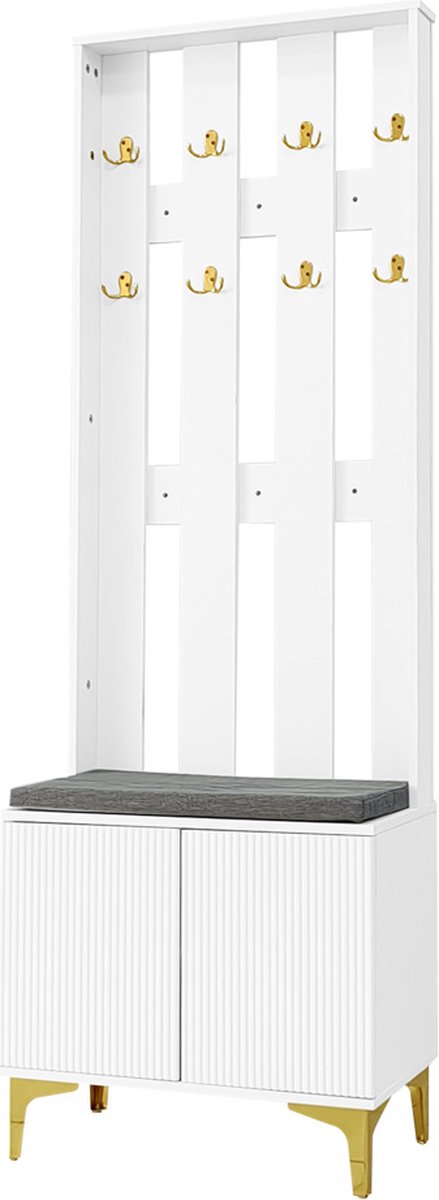 Gotagee Schoenenkast schoenenwisselkruk garderobeset met schoenenbank en kussen woonkamermeubelen (4255839422806)