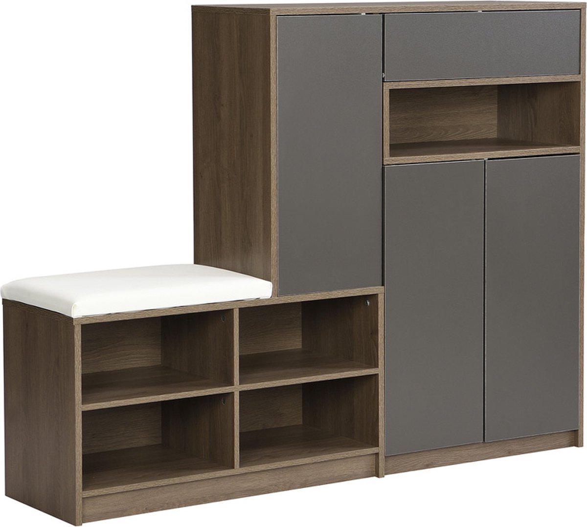 Gotagee Schoenenrek schoenenkast schoenenbank verstelbare planken gang multifunctioneel (4255839408244)