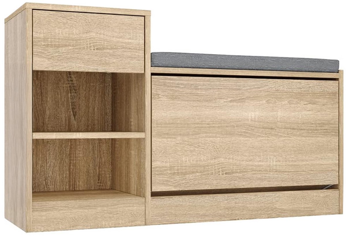 MKSS® Schoenenbank met Zitkussen - Schoenenrek - Schoenenbank - Halmeubel (6152128390311)