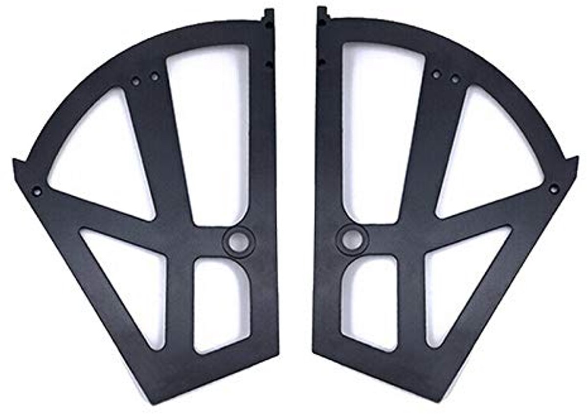 Opbergkast Scharnieren - Kunststof Flip-Frame - 1 paar - Zwart (9509882741717)