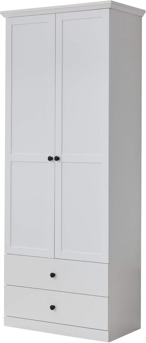 Ruime Kledingkast met Legplanken in Wit - Modulaire Garderobe Opslag (9101058525680)