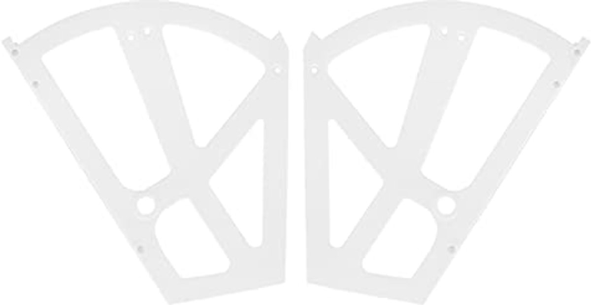 Scharnier voor schoenenkast, neerklapbare montage voor schoenenkast, scharnieren voor schoenenkastframes, meubelonderdelen en hardware, kunststof, schoenenkast, planken en kastvervanging (wit) (6154045487402)