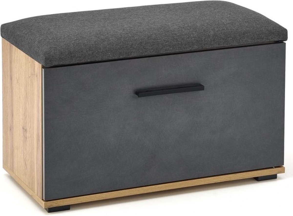 Schoenenbank Lima 70 cm breed sonoma eiken met grijs (8785269176438)