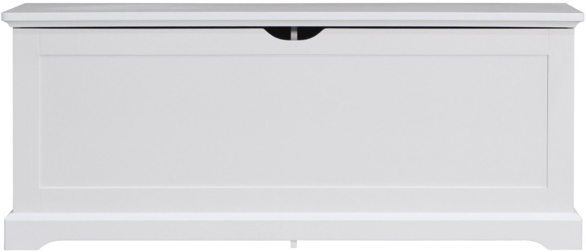 Schoenenbank opbergbank met 2 verborgen opbergvakken en een comfortabel zitkussen met een modern en eenvoudig design stevige en duurzame houten constructie geschikt voor hal en slaapkamer 112×40×45 cm wit (4255901407014)