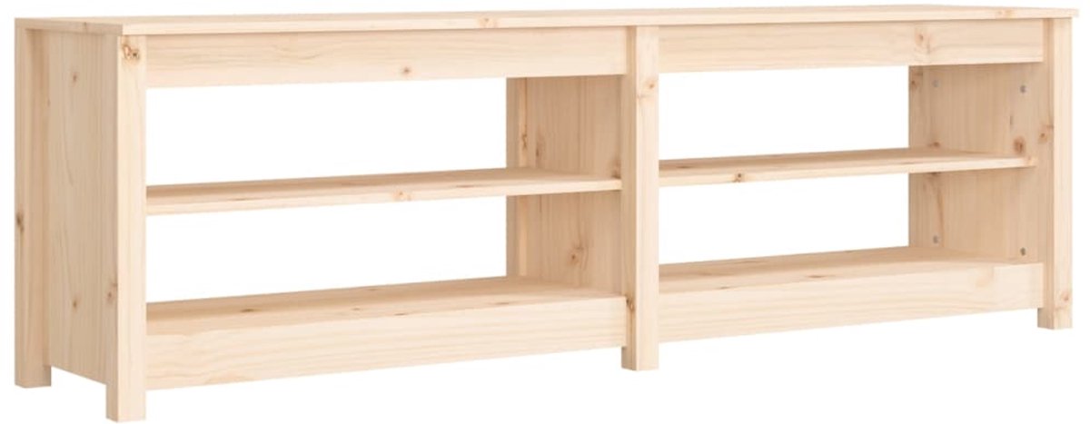 Schoenenkast | Schoenenbank 160x36,5x50 cm massief grenenhout (6932537459492)