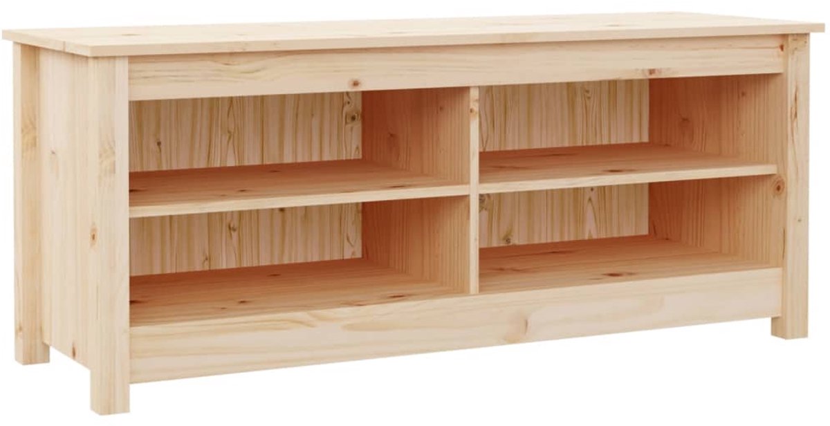 Schoenenkast | Schoenenbank | Schoenenrek 110x38x45,5 cm massief grenenhout (6248446696614)