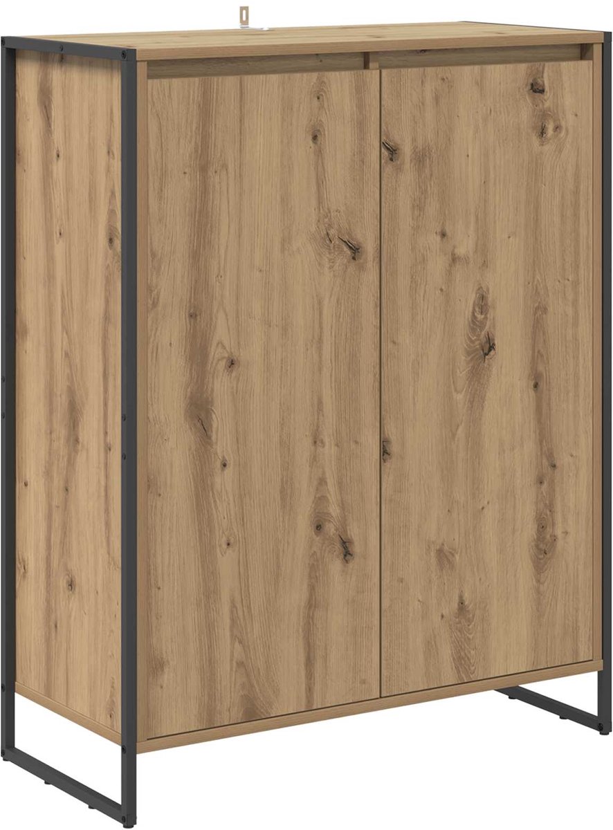 Schoenenkast | Schoenenrek Ambachtelijk eiken 79 x 36 x 100 cm Bewerkt hout (6932537461006)
