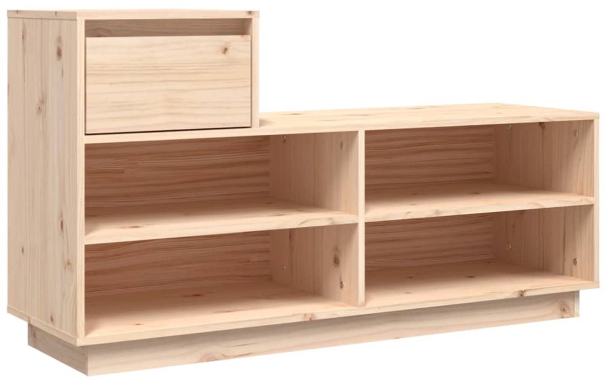 Schoenenkast | Schoenenrek | Opbergkast 110x34x61 cm massief grenenhout (6248446688688)