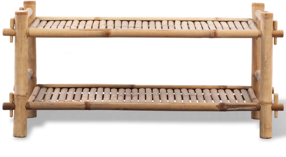 Schoenenkast | Schoenenrek bamboe twee lagen (6932537461440)