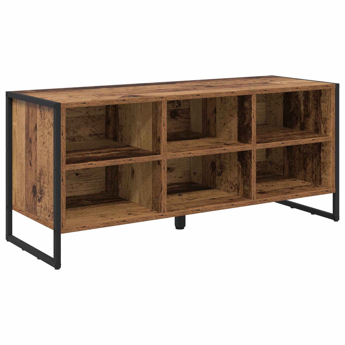 Schoenenkast | Schoenenrek met opslag Oud Hout 60 x 35 x 44 cm Bewerkt hout (6932537461174)