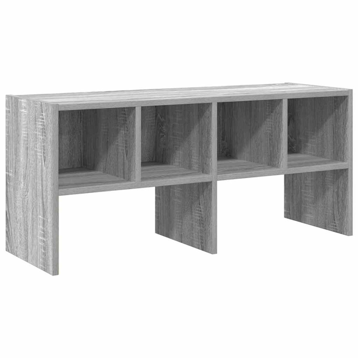 Schoenenkast | Schoenenrek stapelbaar 89,5x30x40 cm grijs sonoma eikenkleurig (6932537461570)