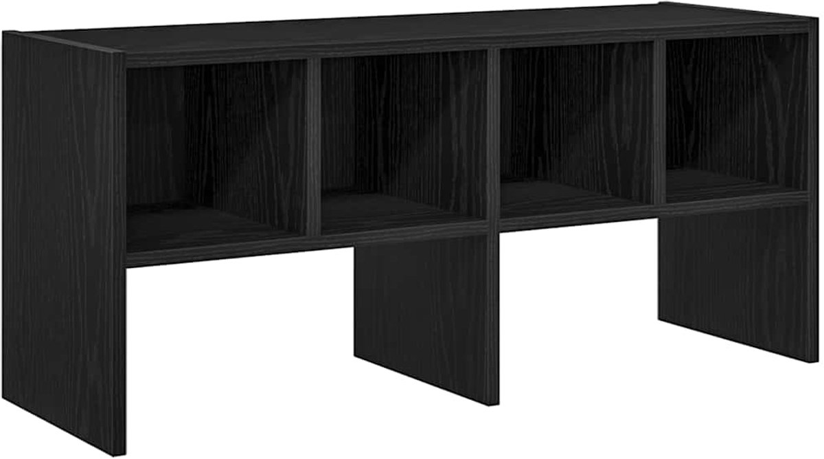 Schoenenkast | Schoenenrek stapelbaar 89,5x30x40 cm zwart eikenkleurig (6932537461617)