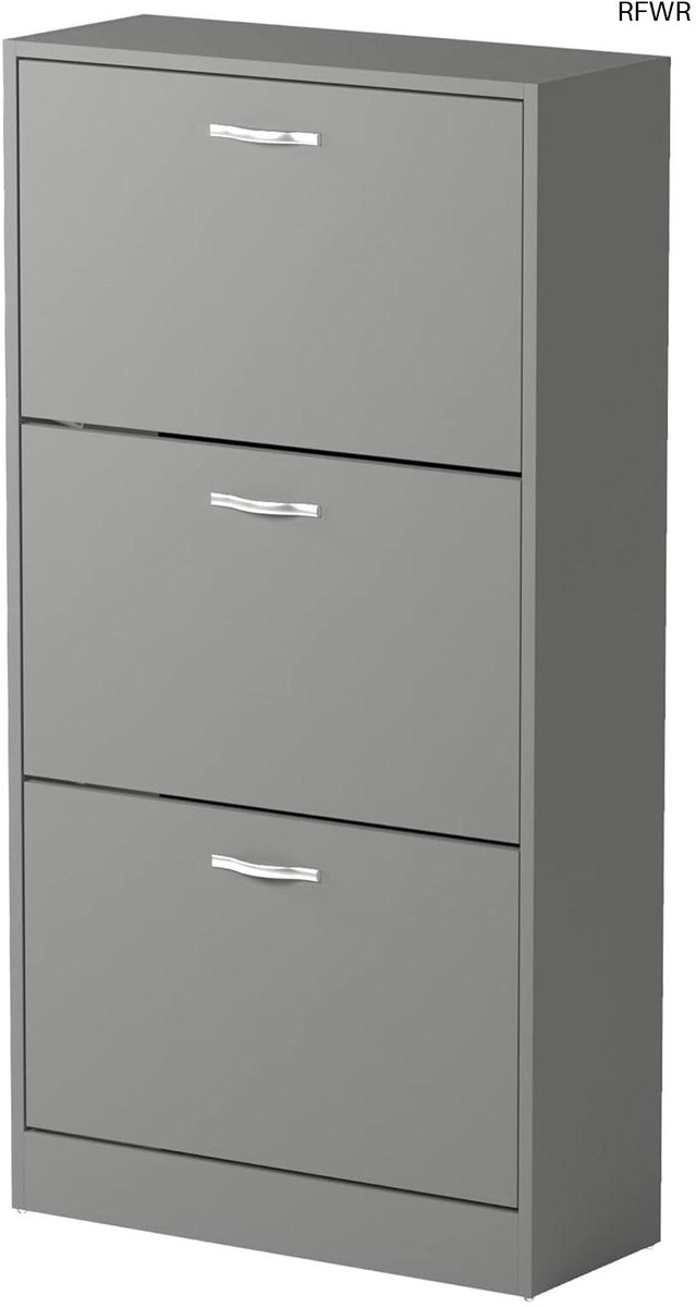 Schoenenkast met 3 lades en uittrekbare planken voor optimale schoenenopslag (9101066953512)