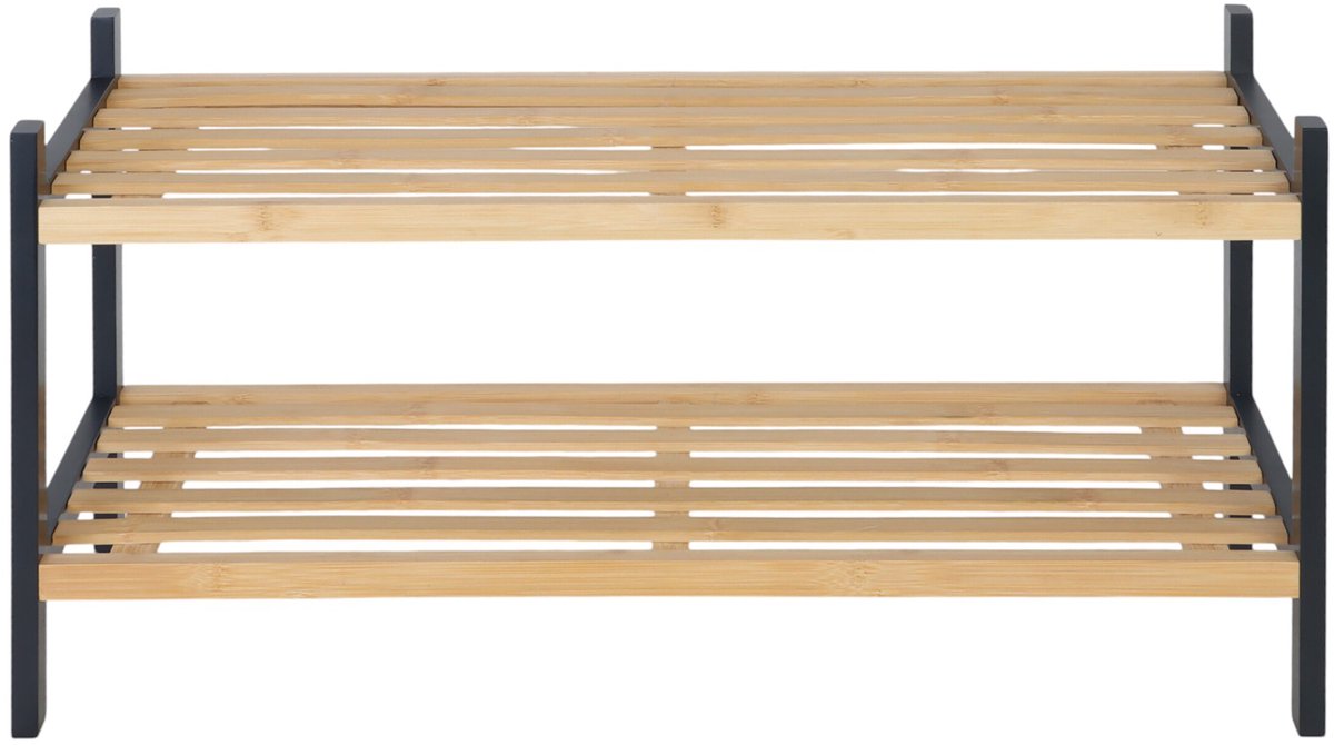 Schoenenrek - 33 x 70 x 26 cm - voor 6 paar - bamboe (4052025513221)