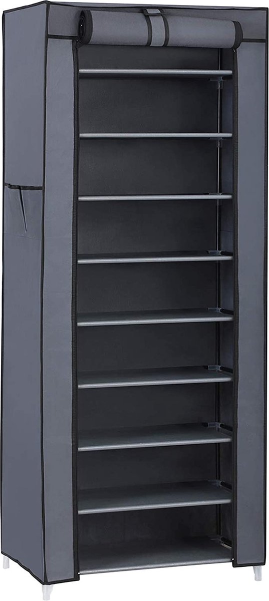 Schoenenrek - Stofdichte planken - Grijs (8720783104604)