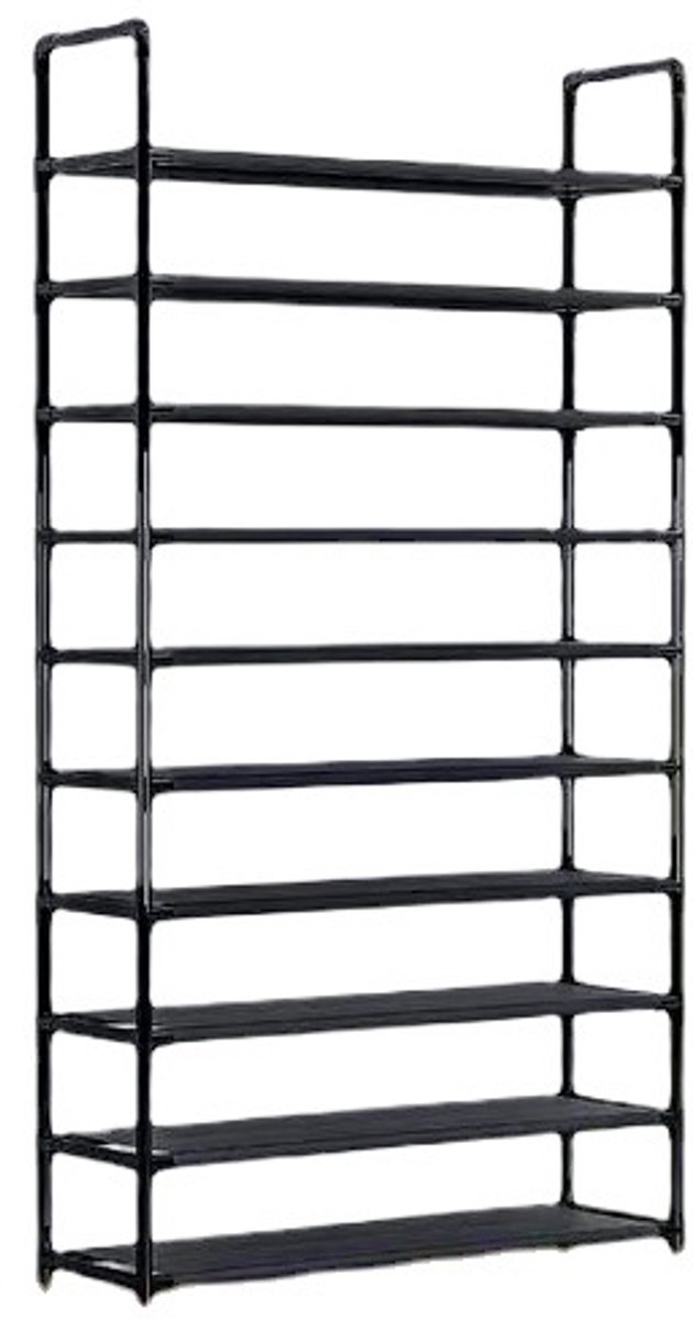 Schoenenrek XXL - 10 Laags - 86x28x175 cm - voor 40 tot 50 paar Schoenen (8719001870940)