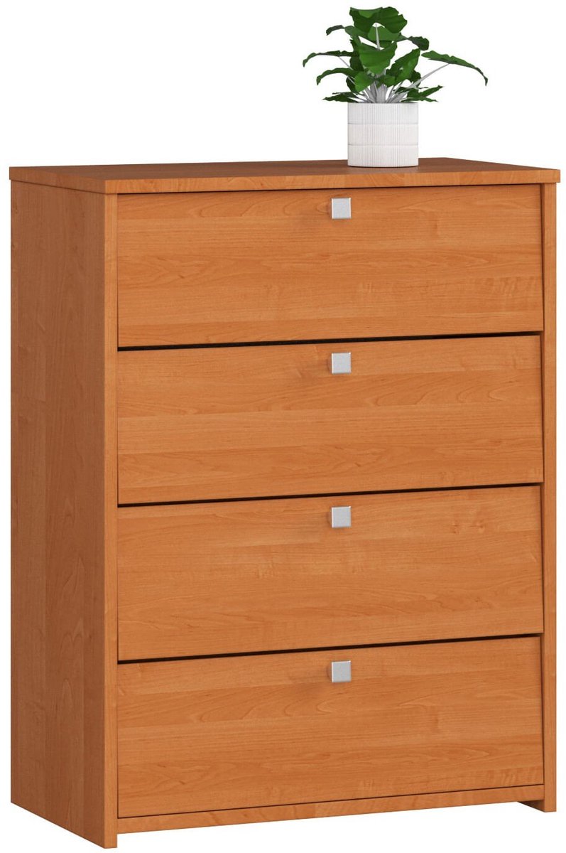 Schoenkast RUBIN met 4 Klapdeuren / Schoenenopberger, Schoenenrek / Els / AKORD Furniture Factory / 66 x 85 x 36 cm (5901738166974)