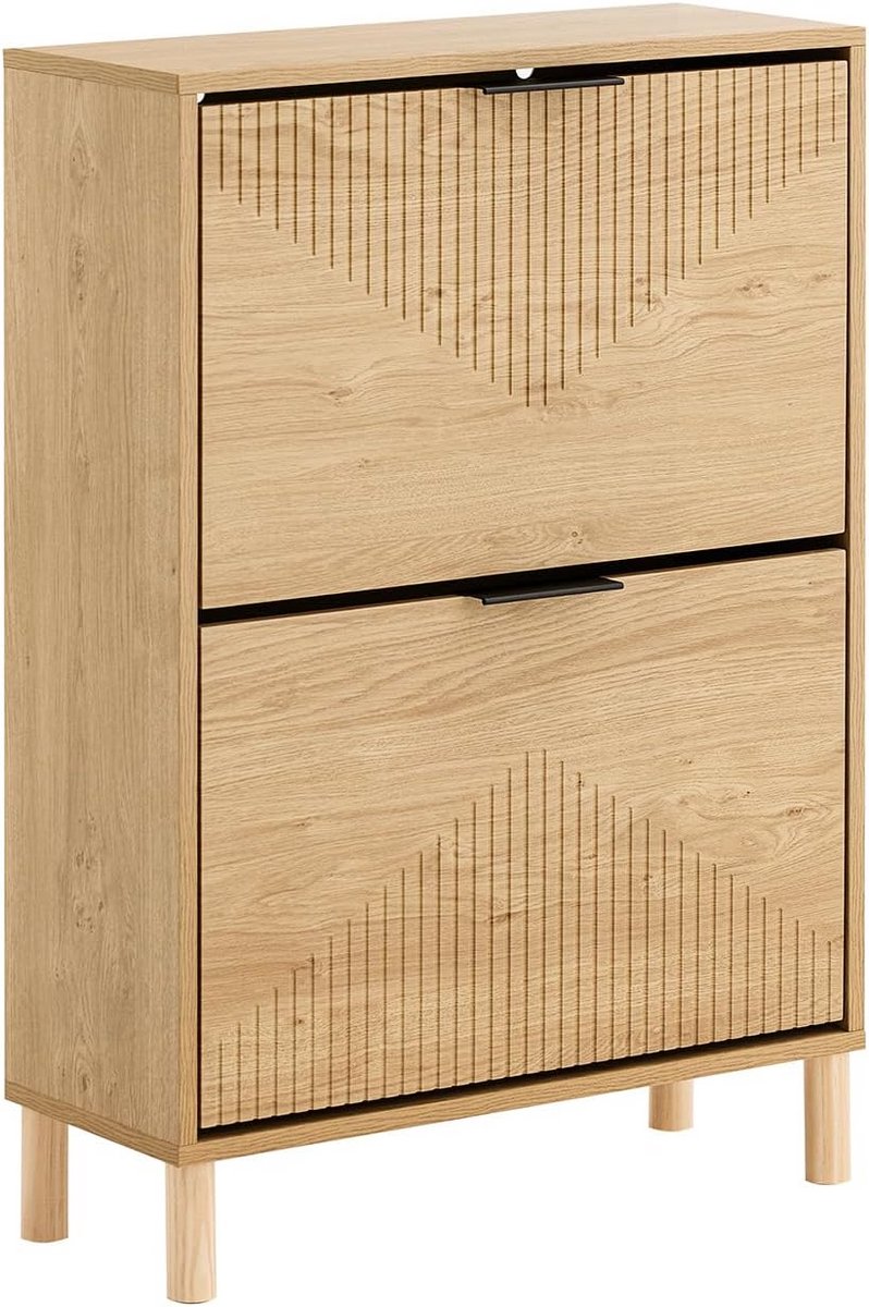 Smalle Schoenenkast met Grote Opbergruimte voor 8 Paar Schoenen (9101057977237)