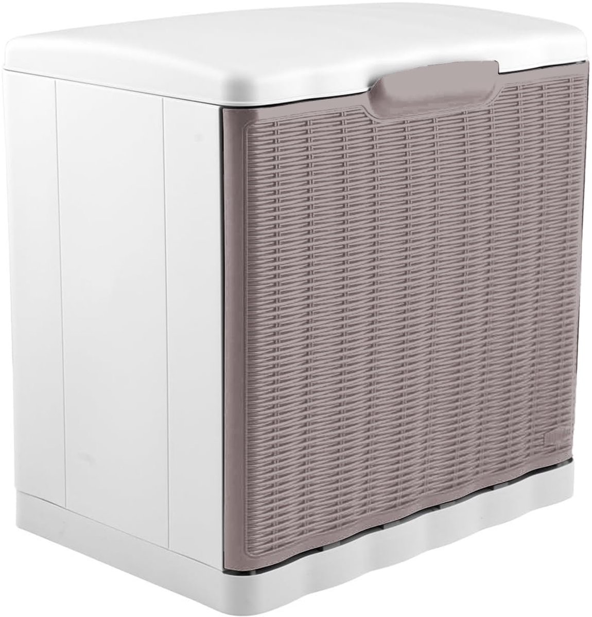 Unyqoos® Stijlvolle kunststof schoenenopbergbox met rotanlook voor een opgeruimd huis (8721358433310)