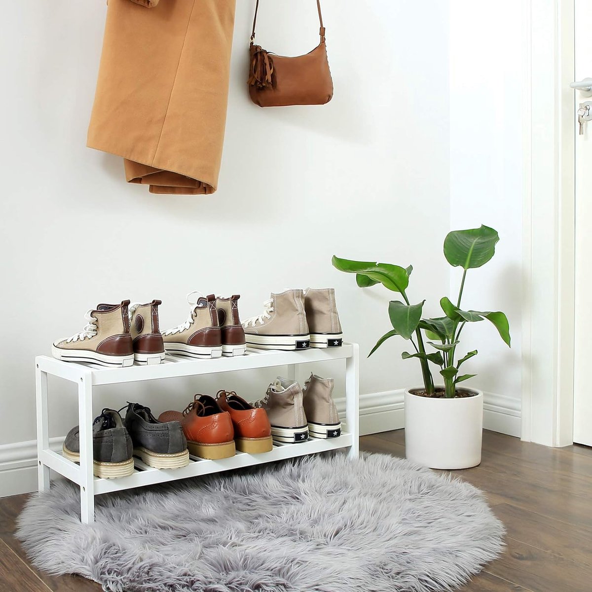 schoenenrek - planken, schoenenstandaard, hoog / schoenenorganizer ruimtebesparend, multifunctioneel,6D x 70W x 33H centimeter (8785292247402)