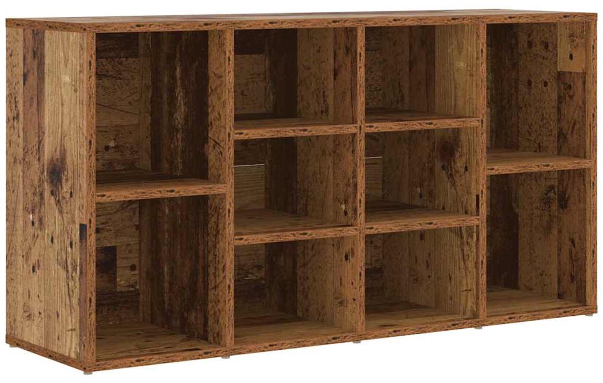 vidaXL - Schoenenbank - met - plank - Oudhout - 103 - x - 30 - x - 54,5 - cm - Bewerkt - hout (8721288728890)