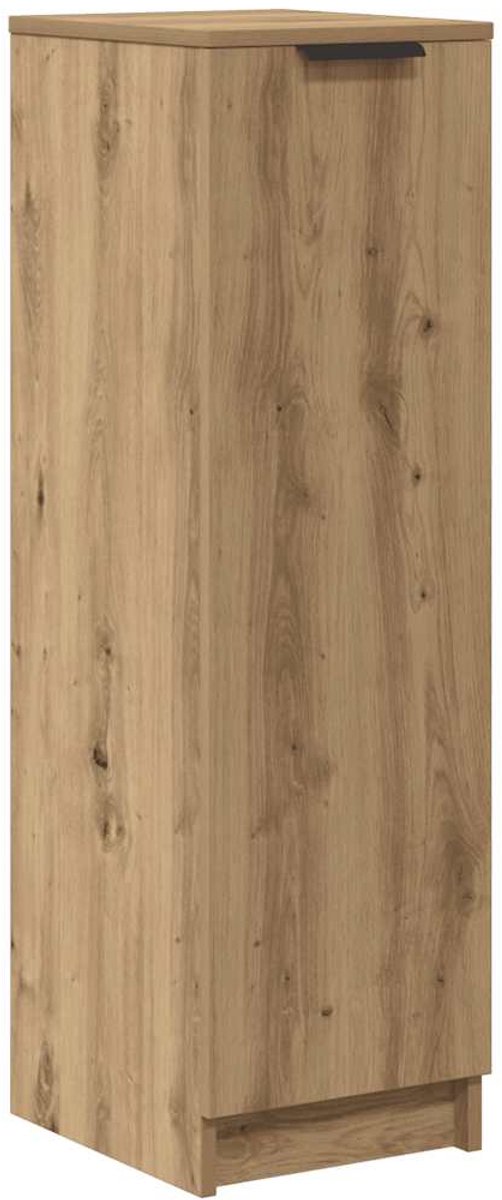 vidaXL - Schoenenkast - 29,5x35x100,5 - cm - bewerkt - hout - artisanaal - eiken (8721158442819)