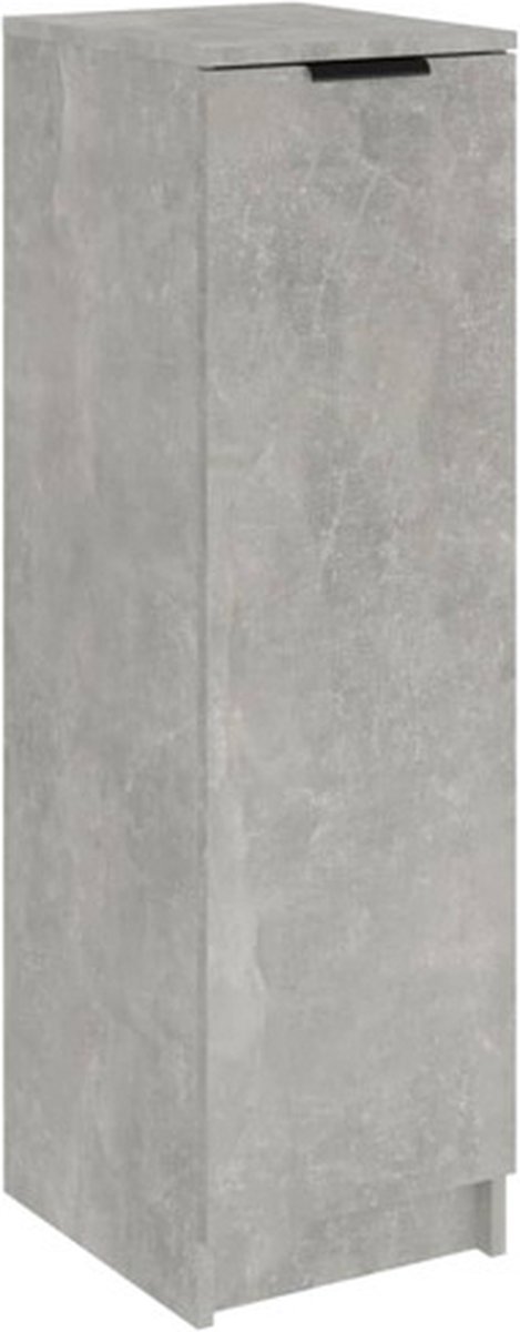 vidaXL - Schoenenkast - 30x35x100 - cm - bewerkt - hout - betongrijs (8720287079705)