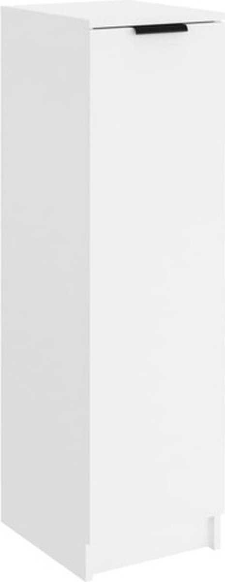 vidaXL - Schoenenkast - 30x35x100 - cm - bewerkt - hout - wit (8720287079675)