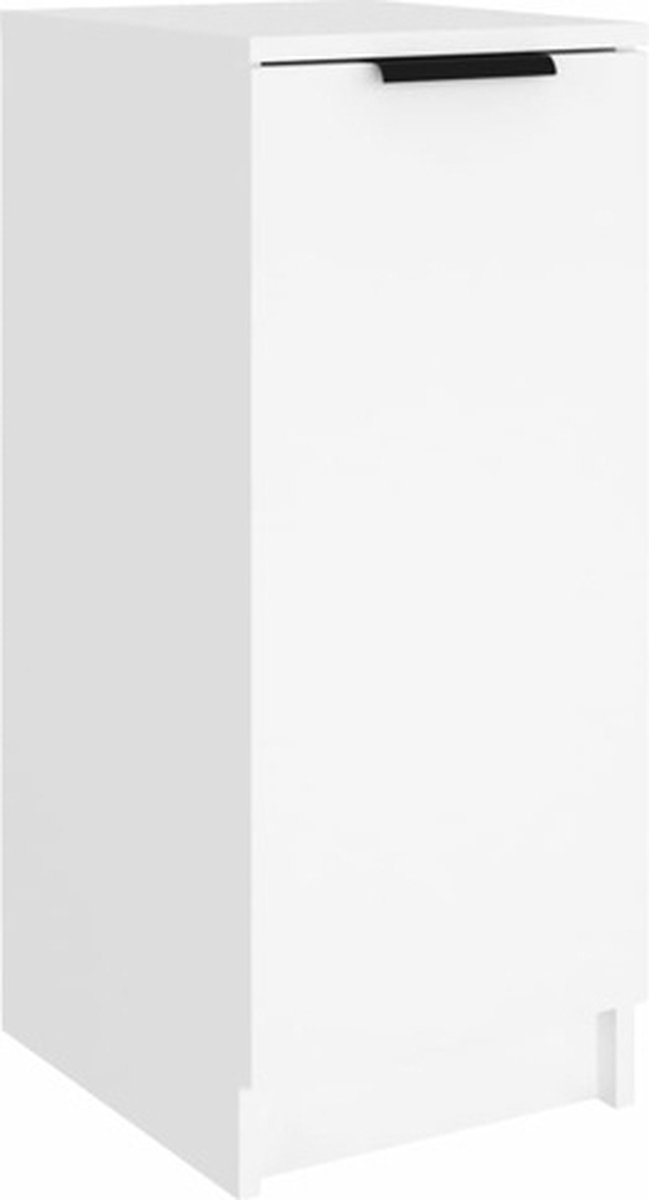 vidaXL - Schoenenkast - 30x35x70 - cm - bewerkt - hout - wit (8720287079576)
