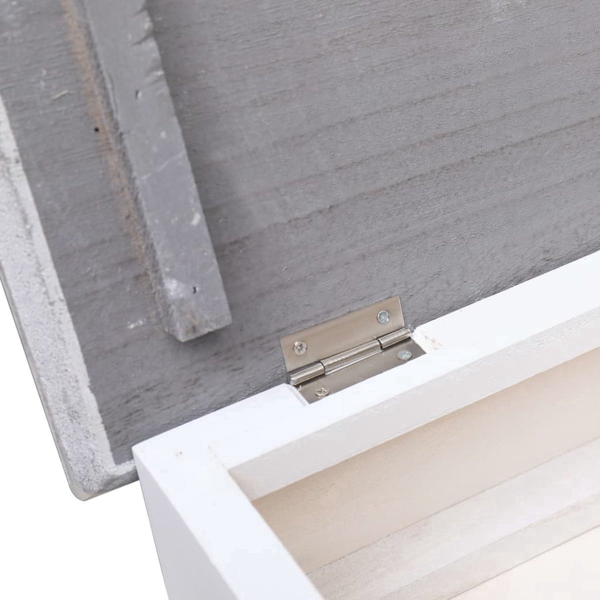 vidaXL - Schoenenkast - 50x28x58 - cm - paulowniahout - wit (8719883668512)