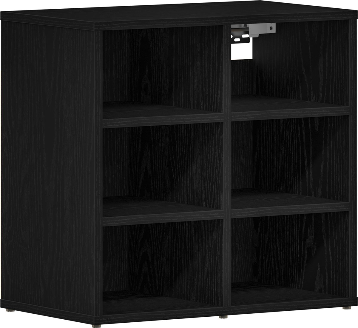 vidaXL - Schoenenkast - Zwart - Eiken - 52 - x - 30 - x - 50,5 - cm - Bewerkt - hout (8721158771872)