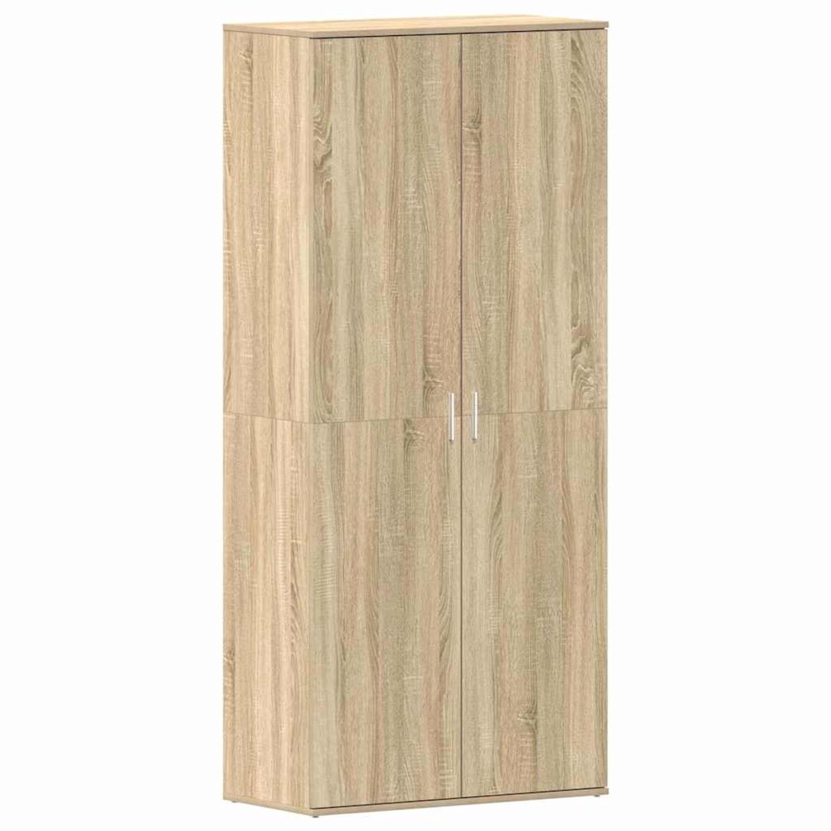 vidaXL - Schoenenkast - met - plank - Sonoma - Eik - 80 - x - 39 - x - 178 - cm - Bewerkt - hout (8721158860316)