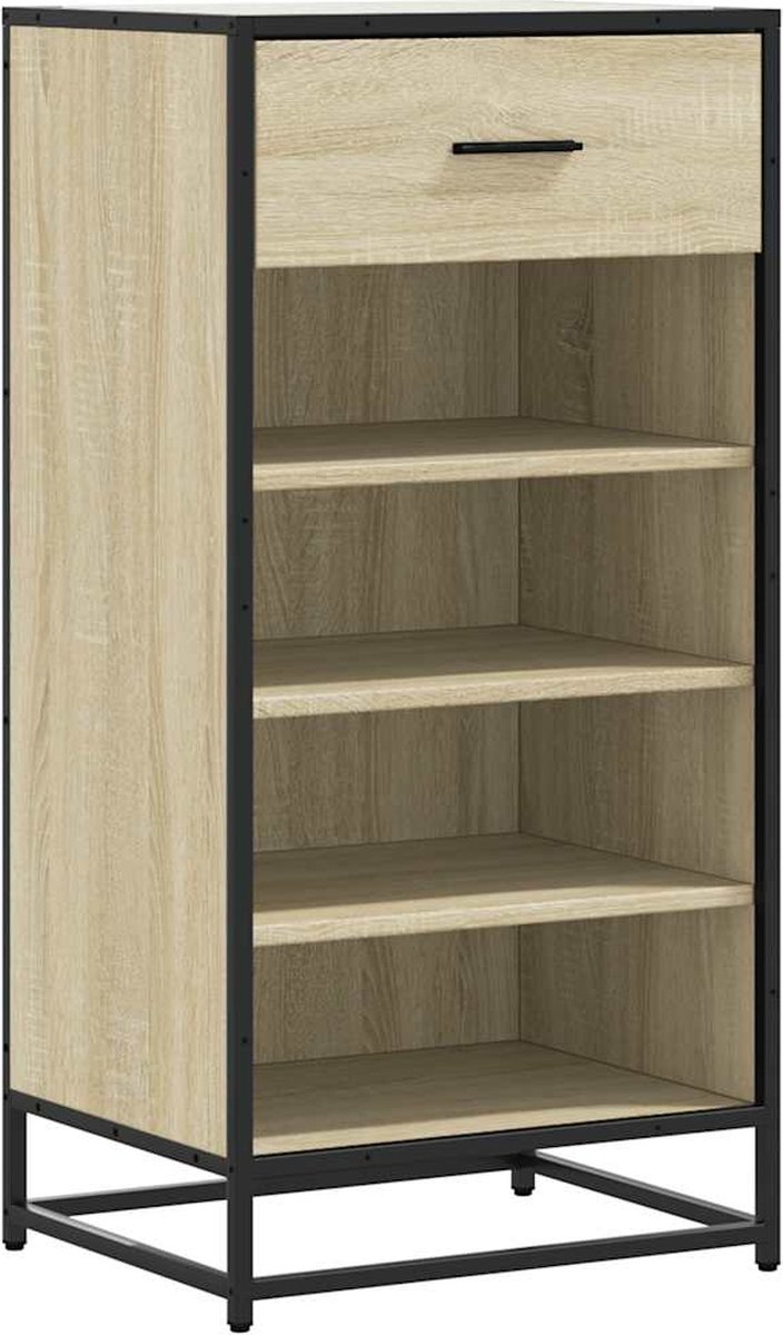 vidaXL Schoenenrek - Sonoma Eiken - 48x38x97,5 cm (8938233041830)