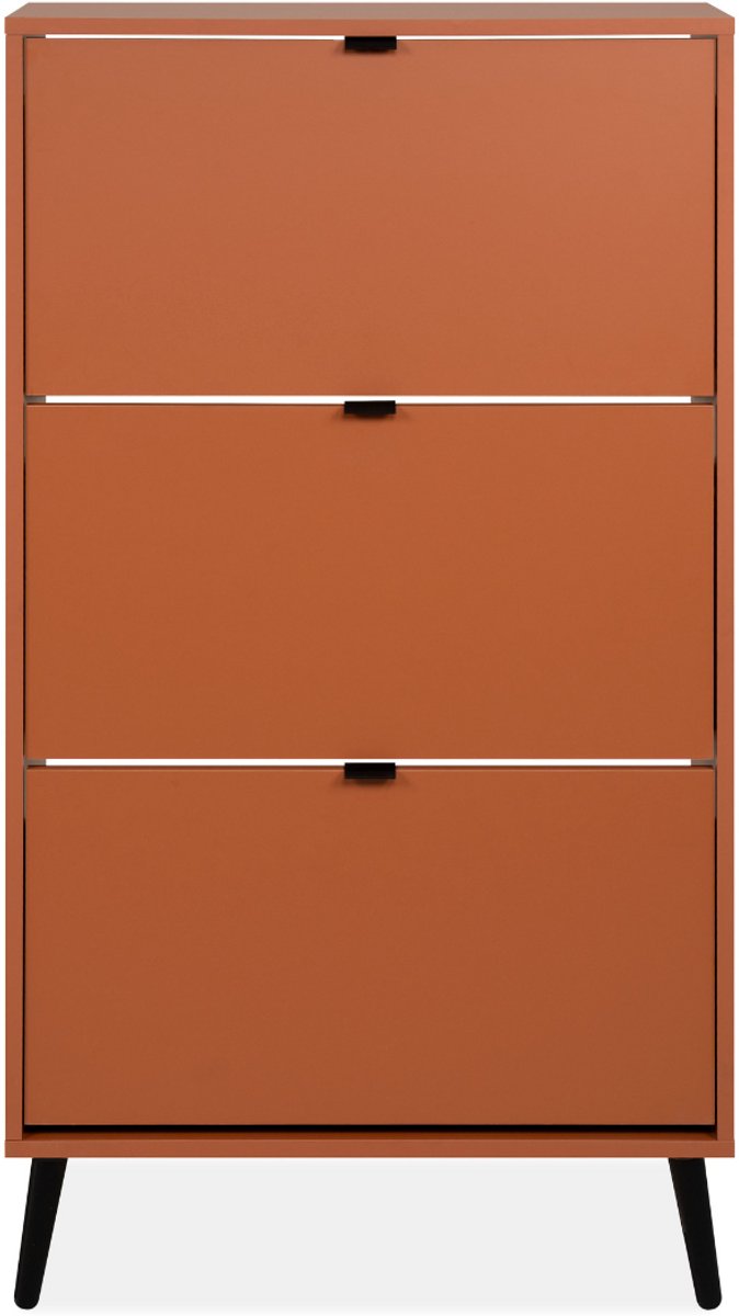 CALICOSY - Schoenenkast met 3 kleppen en 2 vakken per klep, 70 cm - VIGO (4251182719600)