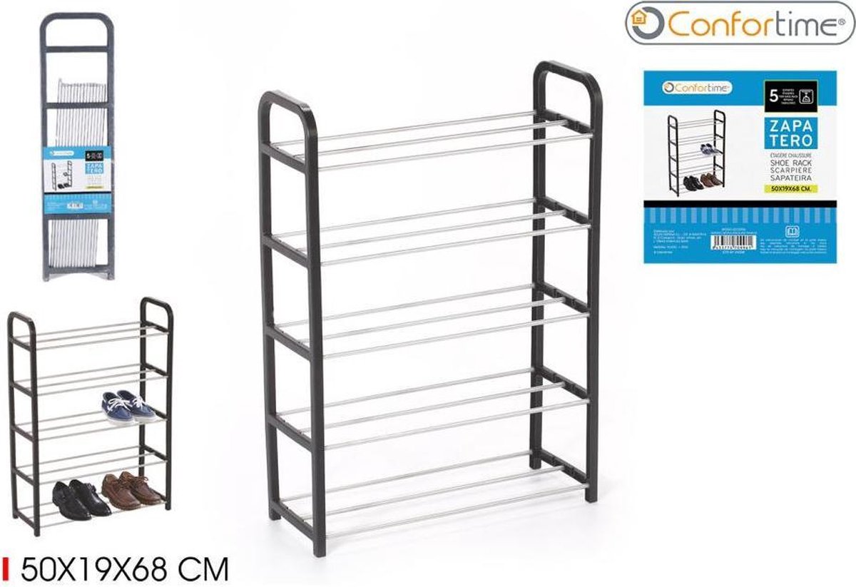 Confortime schoenen rek 5 tree - 50 x 19 x 68cm (8433774709961)