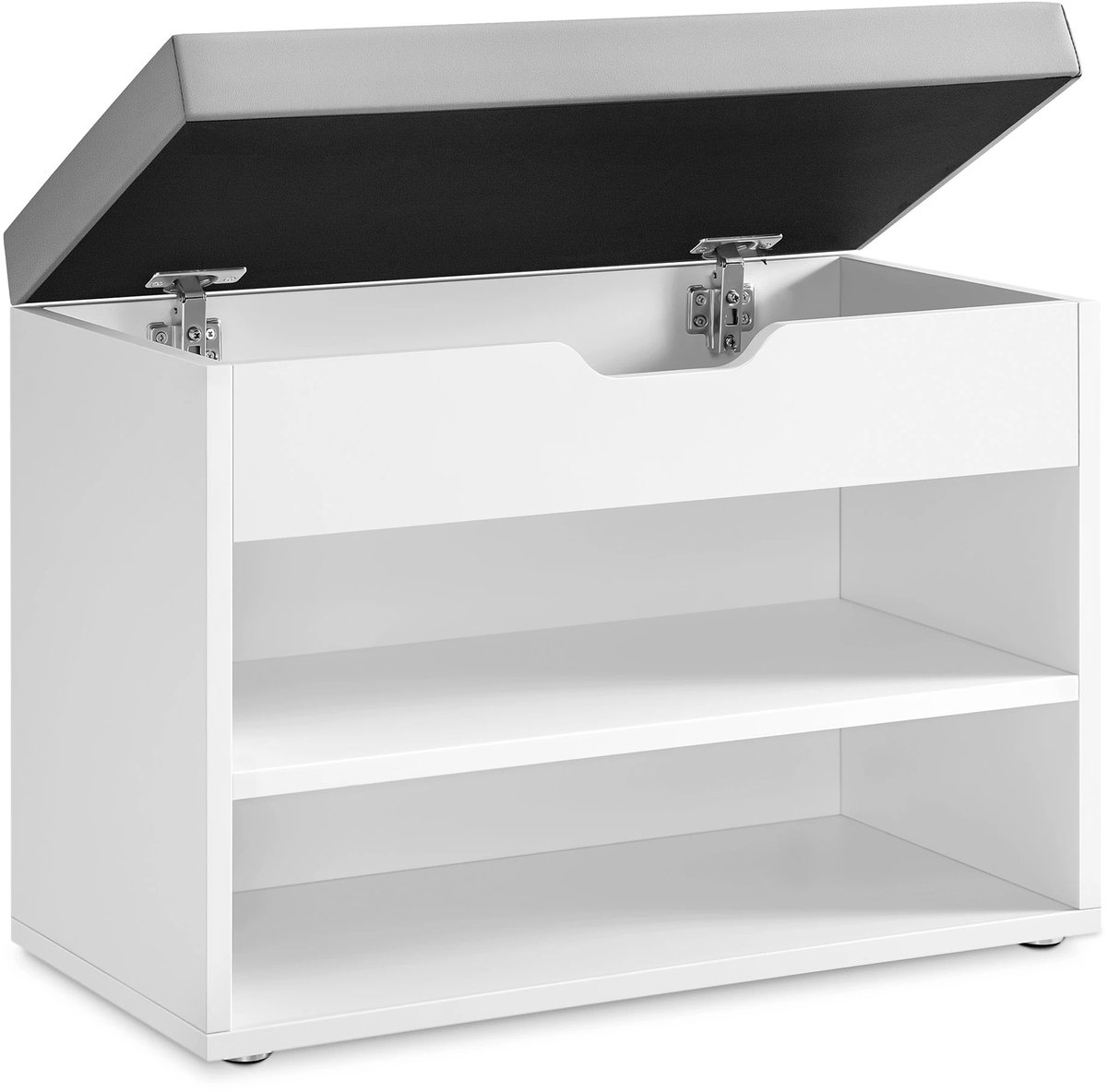 Deniva - Schoenenkast - Schoenenrek - Schoenenbank - 3 Niveaus - Met Zitkussen - 30x60x44 Cm - Schoenenorganizer- Voor Gang & Hal (8721447682124)