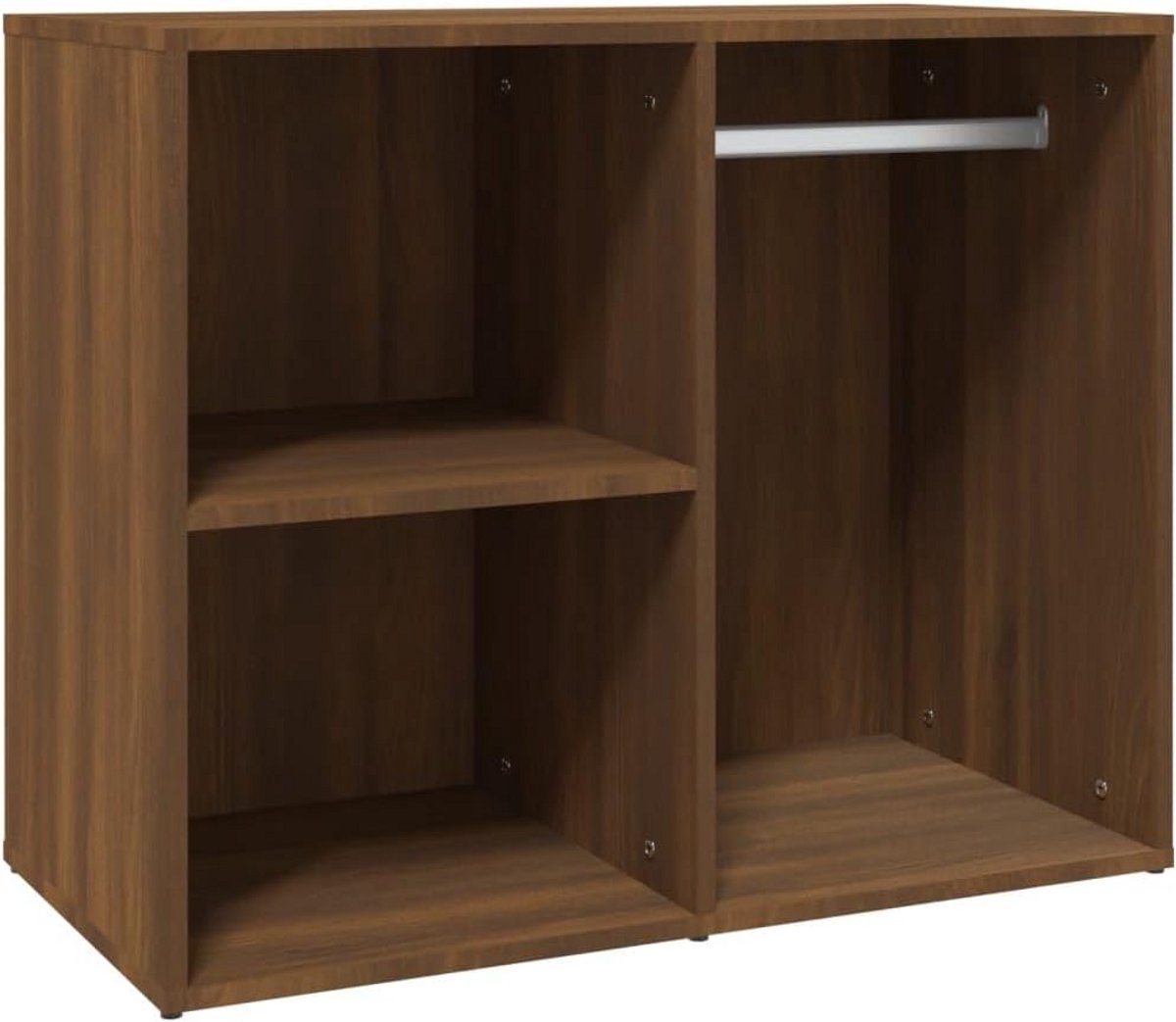 Kledingkast 80x40x65 cm Gemaakt van Gesneden Hout in Eikenlook (9101097366220)