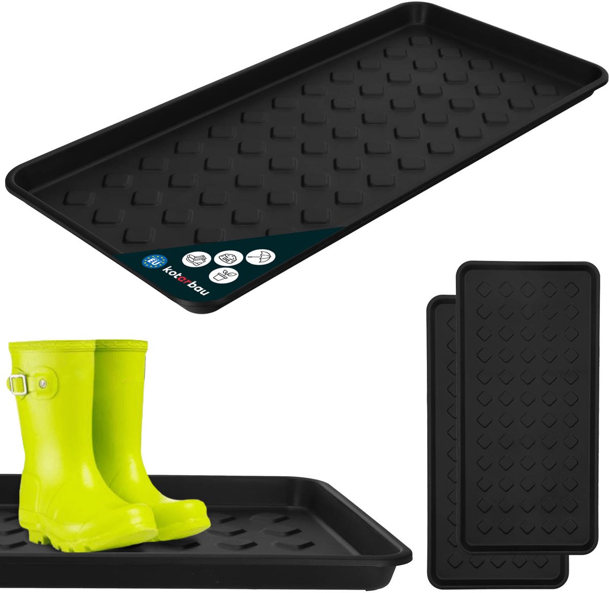 Kotarbau Serie - Schoenen Ociekacz - Zwart - 71,6 x 34,8 cm - Kunststof (5904994105626)